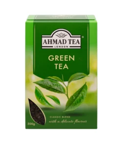 Verpakking van Ahmad groene thee, 500g, bron van antioxidanten, klassieke blend.
