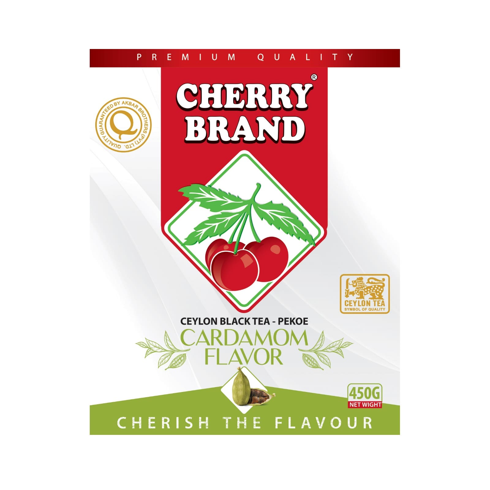 Afbeelding van Cherry Brand Ceylon Zwarte Thee Kardemom, ideale keuze voor kruidenthee kopen.