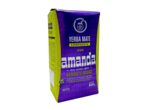 Verpakking Amanda Hierbas Serranas – yerba mate met kruiden 500 g
