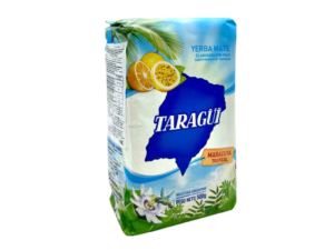 Verpakking Taragüi Maracuyá Tropical – yerba mate 500 g