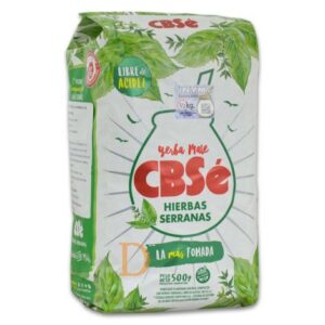 Verpakking CBSé Hierbas Serranas yerba mate 500 g