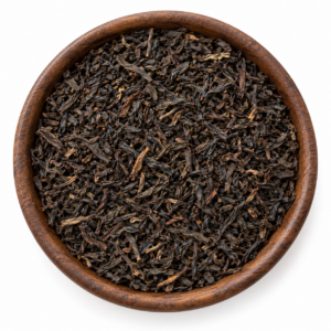 Sfeerbeeld van Earl Grey thee in een rond bakje; originele productverpakking in de galerij