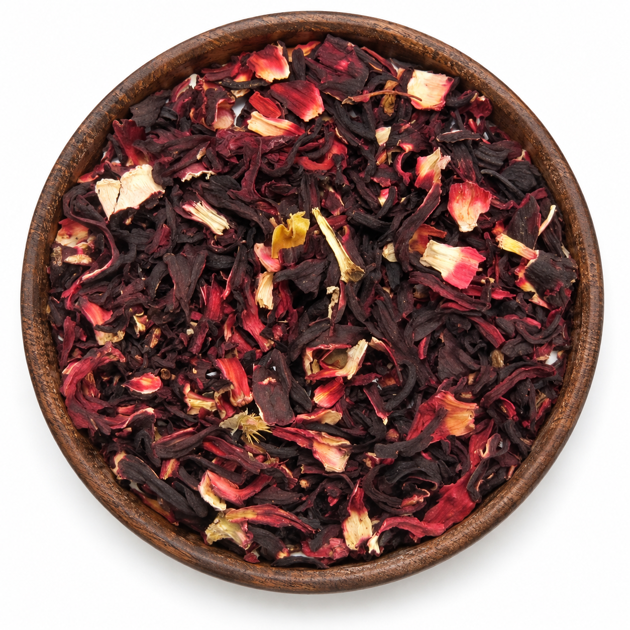 Gedroogde hibiscus voor een friszure aanvulling