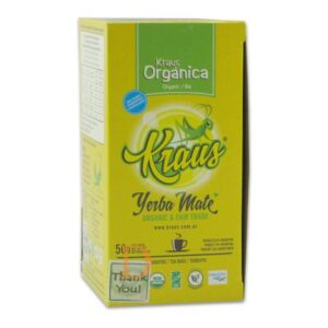 Verpakking Kraus Organica 25 theezakjes yerba mate