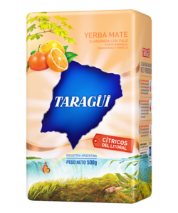 Taragüi Cítricos del Litoral yerba mate 500 g verpakking