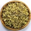 Houten kom met ongeschilde, gesneden zoethoutwortel voor licorice root kopen op de productpagina.
