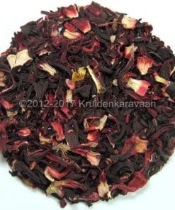 Gedroogde hibiscusbloemen voor hibiscusthee kopen, ideaal voor het maken van frisse zoetzure Roselle thee.